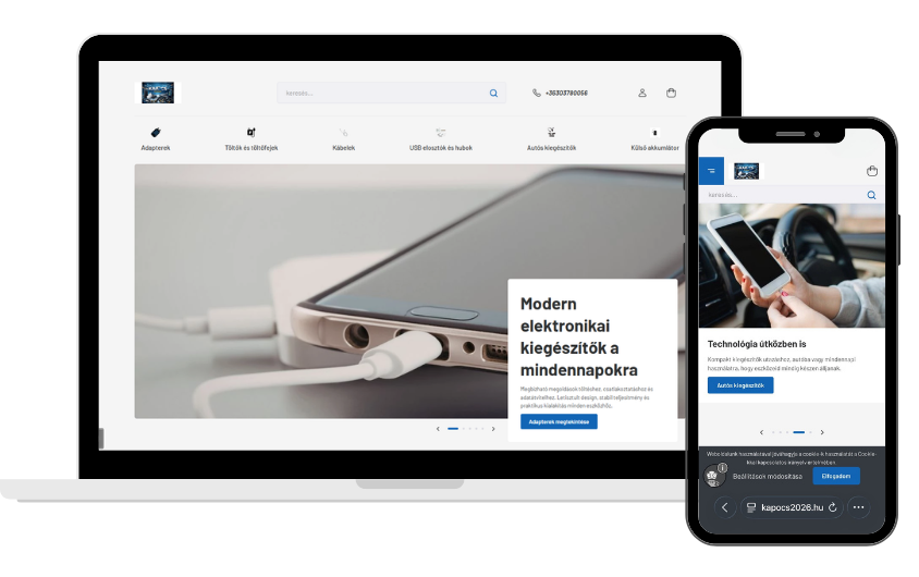 Kapocs2026.hu webshop referencia