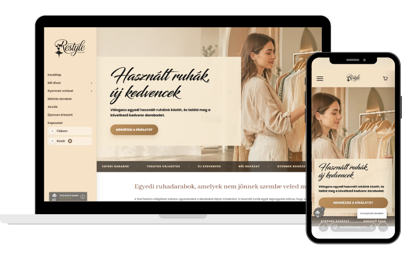 Restyle Hungary webshop referencia